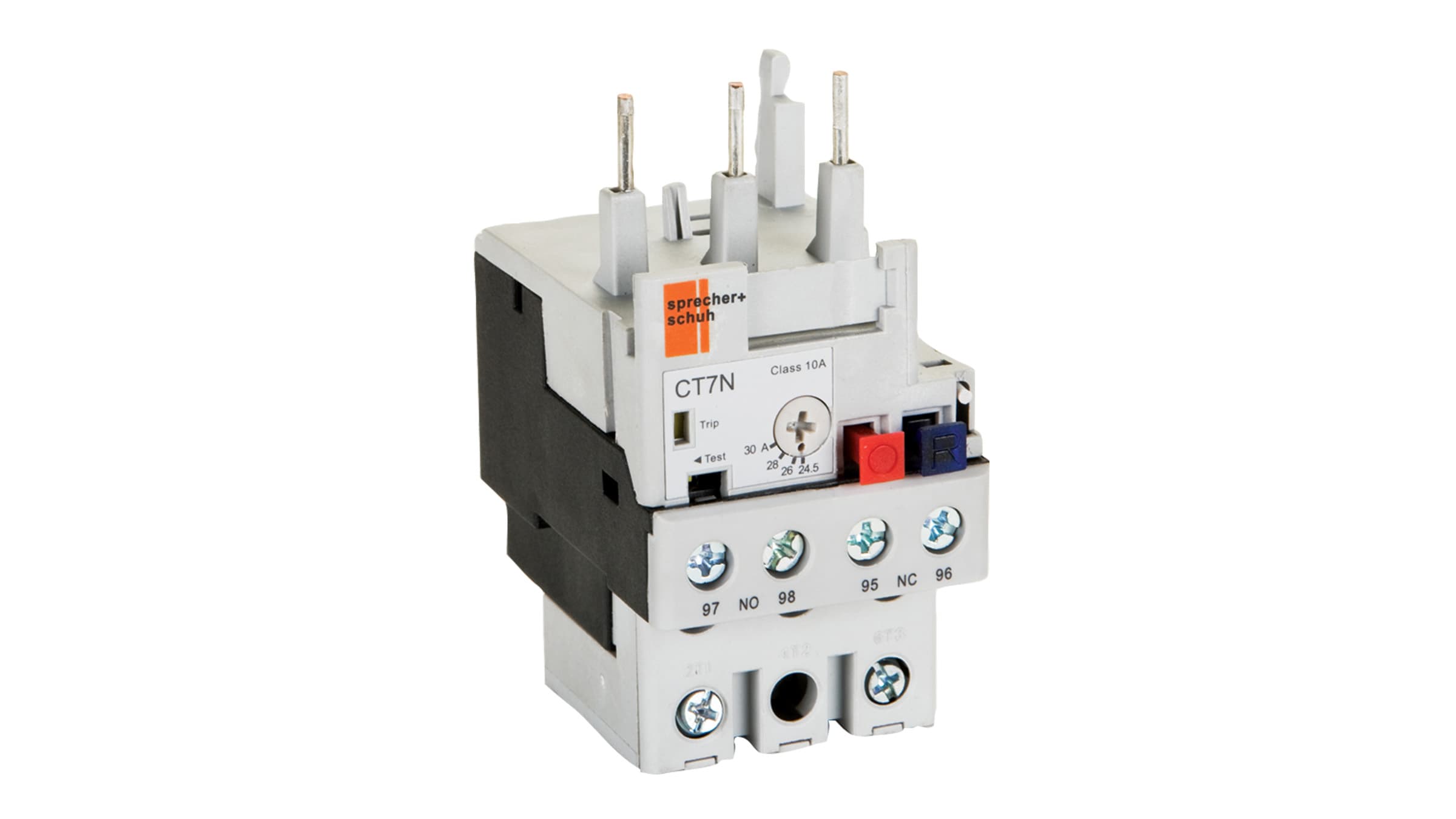 Sprecher + Schuh CT7N-37-C30 Sprecher + Schuh CT7N-37-C30 - CT7N Thermal Bimetalic Overload Relay, Direct Mount for CA7-30 to 37, Auto or Manual Reset, 24.5-30 Amps, 1 or 3-Phase, Class 10 CT7N-37-C30 on Advantage Electric Supply