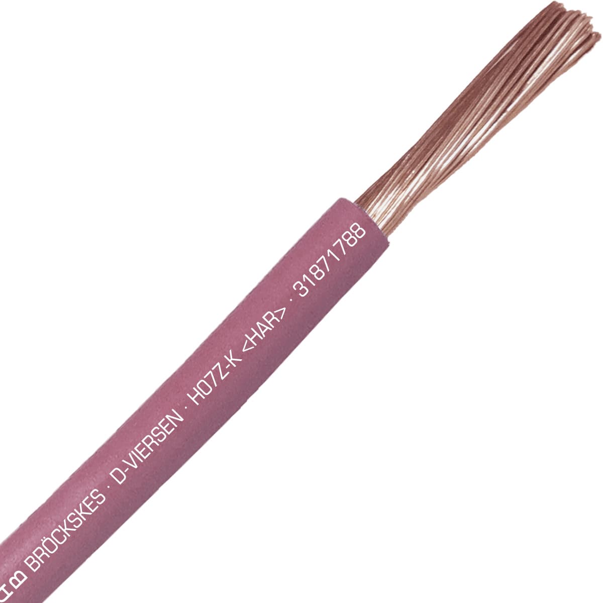 SAB 31871788 H07Z-K (HAR/CE) - 8 AWG halogen-free hook-up wire, Pink 31871788 on Advantage Electric Supply