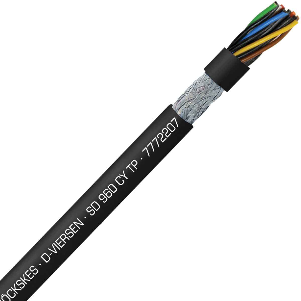 SAB 7772207 S 960 CY TP - 22 AWG/7pr, shielded oil resistant continuous flex PVC paired data cable, UL, CE, RoHS 7772207 on Advantage Electric Supply