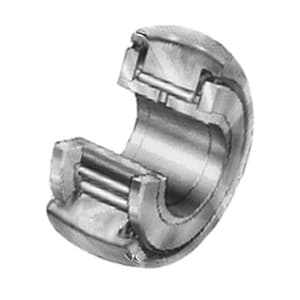 Leeson NATR15-PP Cam Follower Bearing; 15MM Bore; 35MM Roller Diameter; 18MM Roller Width; Crowned Roller; Yoke Type; Sealed; Needle Bearing; Relubricatable NATR15-PP on Advantage Electric Supply