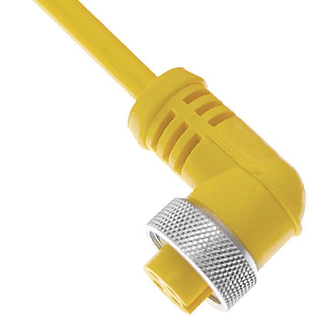 Mencom MINP-6FPX-12-R MIN Size I, Cordset, 6 Pole, Female Right Angle, 12 Ft, 5.5A, Yellow, PUR MINP-6FPX-12-R on Advantage Electric Supply