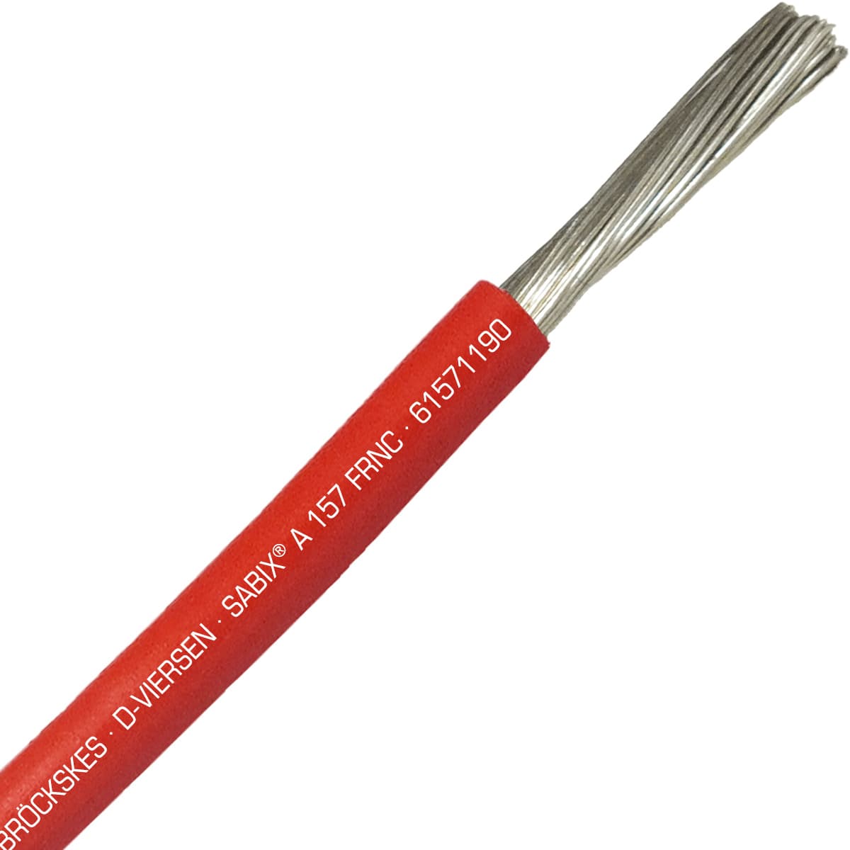 SAB 61571190 SABIX A 157 FRNC - 4 AWG/1c, flame retardant halogen-free 1000V red hook-up wire, UL, CE, RoHS 61571190 on Advantage Electric Supply